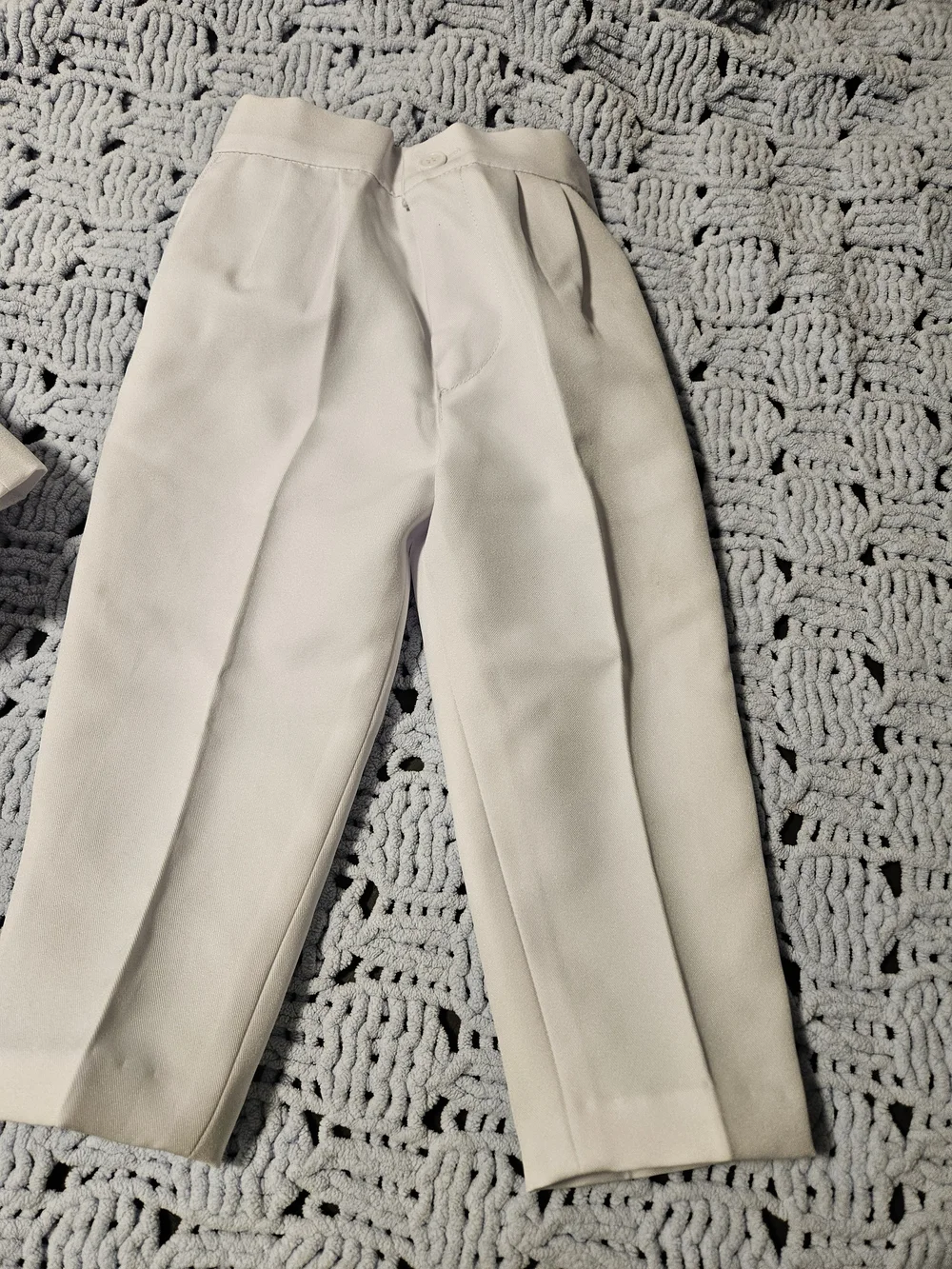 White Boys' Two-Piece Suit Jacket & Pants
